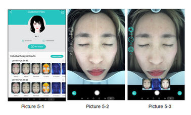 Van het het Systeemgezicht van de Wrinkelanalyse van het de Camera 3d Gezicht de Scanner Automatische Test