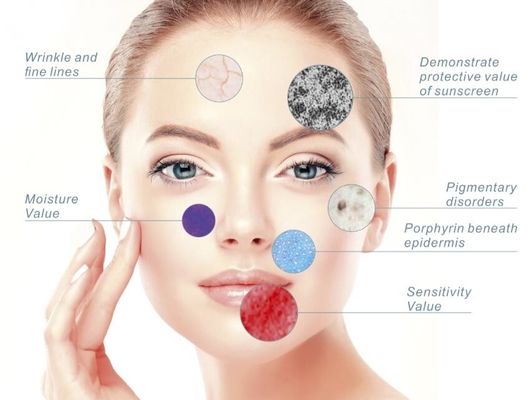7 van de de Huidanalisator van de talenruwheid van het de Machinegezicht de Dermatologieapparaat
